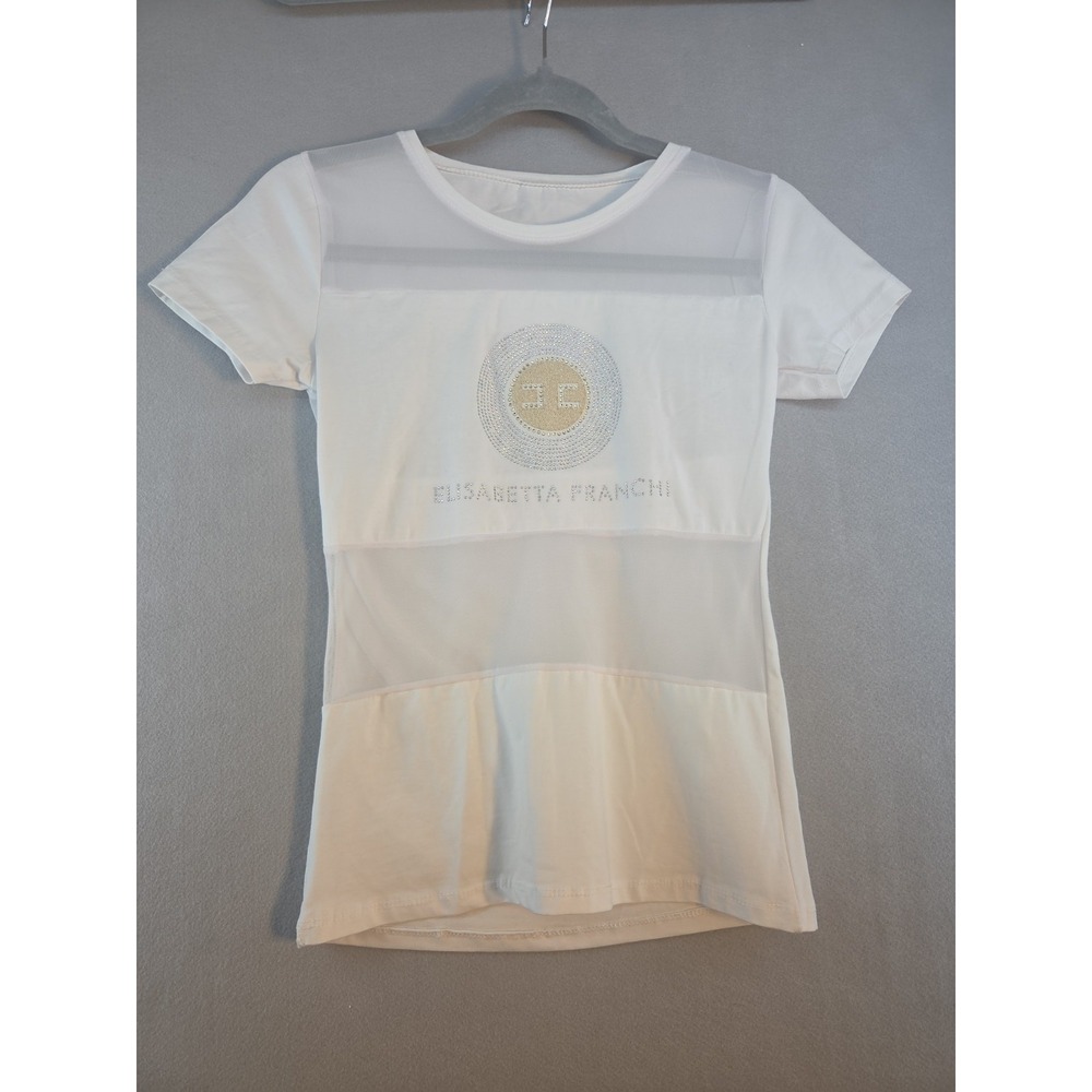 Elisabetta Franchi Top XS, No Tags Inside The Shirt.  Clean, New,‎ Shortsleeve